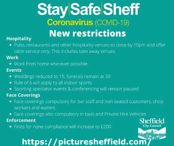 Covid-19 pandemic: Sheffield City Council graphic - New restrictions