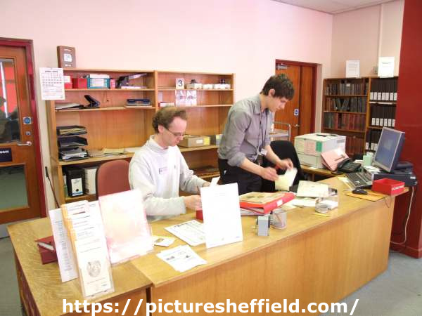 Robin Wiltshire and Tim Knebel, Archivists, Sheffield Archives, 52 Shoreham Street