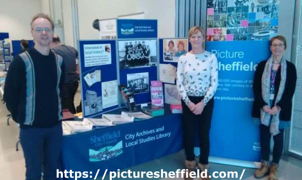 Stand for Sheffield City Archives and Local Studies Library at the Local History Fair