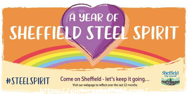 Covid-19 pandemic: Sheffield City Council graphic - A year of Sheffield Steel Spirit