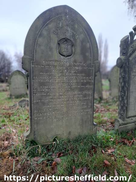 Burngreave Cemetery: Torry and Waddington family gravestone