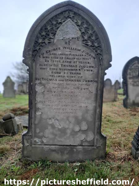 Burngreave Cemetery: Judson family gravestone