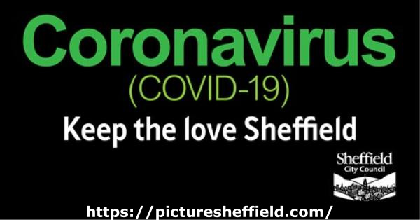 Covid-19 pandemic: Sheffield City Council graphic - keep the love Sheffield