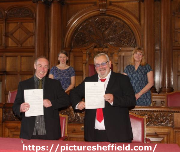 Sheffield City Council's Co-operative administration agreement between the Labour and Green parties signed by Councillors Terry Fox and Douglas Johnson