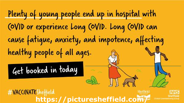 Covid-19 pandemic: Sheffield City Council / Sheffield Clinical Commissioning Group (CCG) graphic - Plenty of young people end up in hospital with Covid or experience Long Covid.