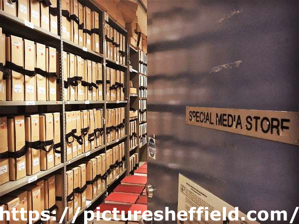 Special Media Store in the strongroom, Sheffield City Archives, 52 Shoreham Street