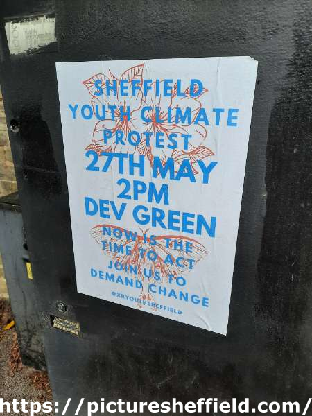 Poster for Youth Climate Protest at Devonshire Green 