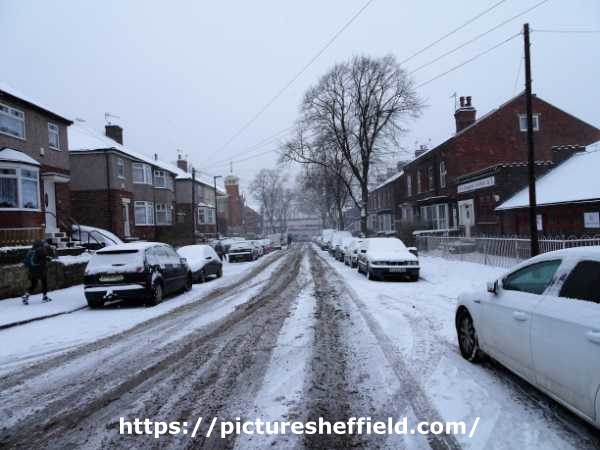 Snow on Meersbrook Park Road