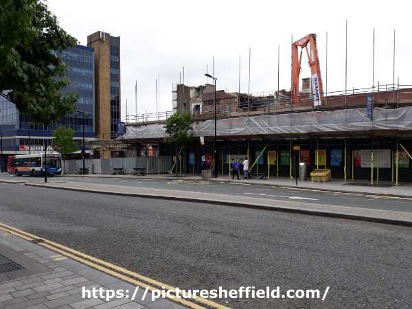 Demolition of The Redgate Co. (Sheffield) Ltd., toy shop, No. 18 Furnival Gate