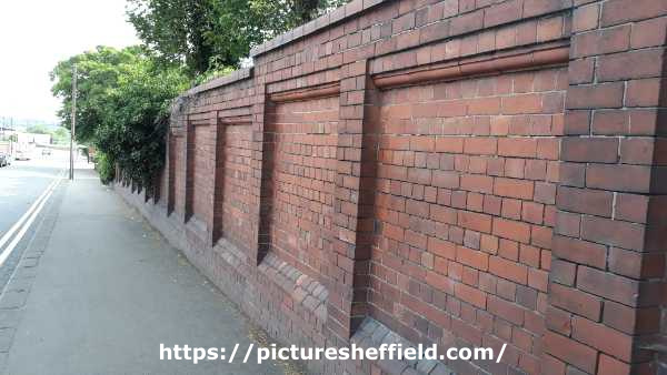 Boundary wall for former St. Elizabeth's Home for the Aged (run by the Little Sisters of the Poor), Heeley Bank Road