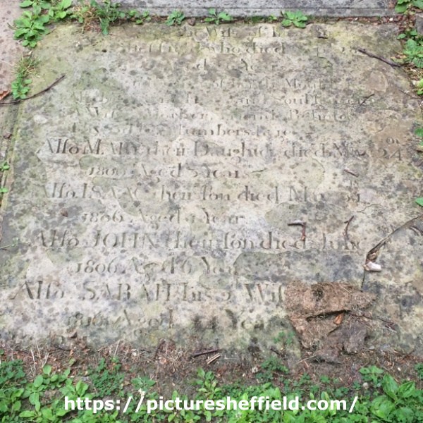 Headstone of the Birtles family, St James, Norton