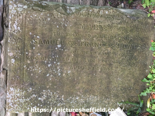 Headstone of Mary Hewitt, St James, Norton