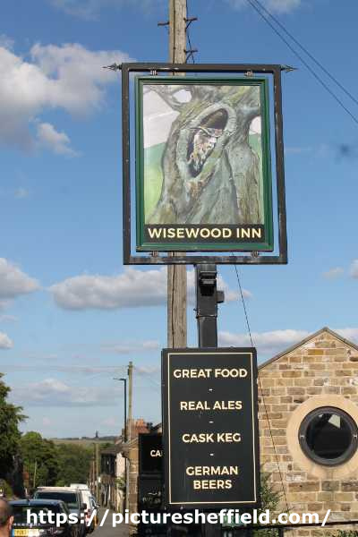 Inn sign, Wisewood Inn, No. 539 Loxley Road