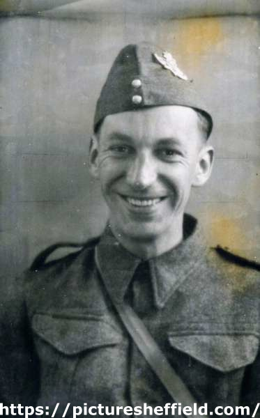 Gunner Thomas W. Glossop in his Royal Artillery uniform during the Second World War, [early 1940s].