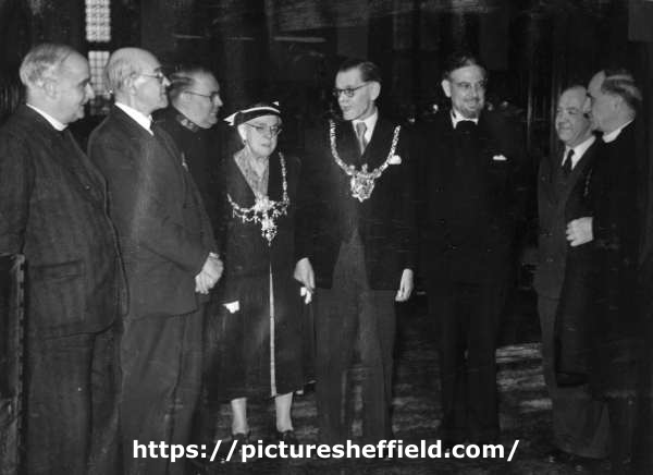 John Henry Bingham, Lord Mayor of Sheffield, 1954-1955: The Hymn Society of Great Britain and Ireland, reception, Town Hall