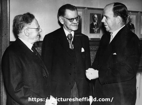 John Henry Bingham, Lord Mayor of Sheffield, 1954-1955: Visit of the Minister of Health [Iain Macleod (1913 - 1970)]