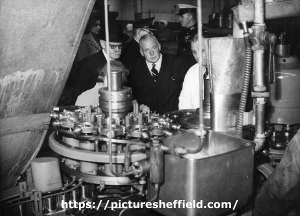John Henry Bingham, Lord Mayor of Sheffield, 1954-1955: Visit to Batchelor [and Co. Ltd.] factory