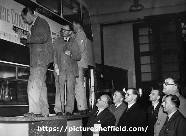 John Henry Bingham, Lord Mayor of Sheffield, 1954-1955: Transport Department annual visit of inspection