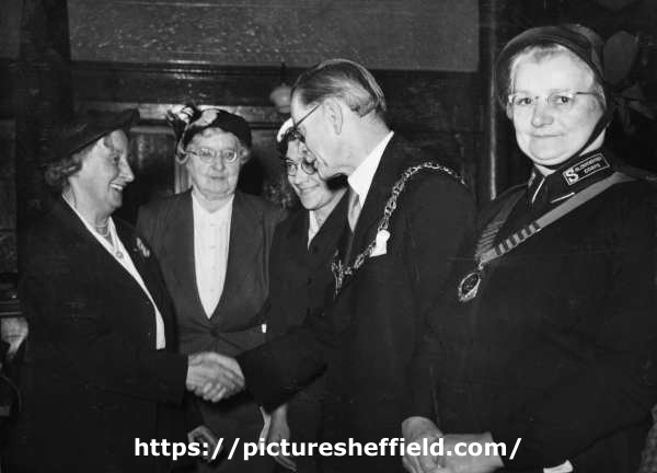 John Henry Bingham, Lord Mayor of Sheffield, 1954-1955: Free Church Women's Rally at the [Salvation Army] Citadel, Cross Burgess Street