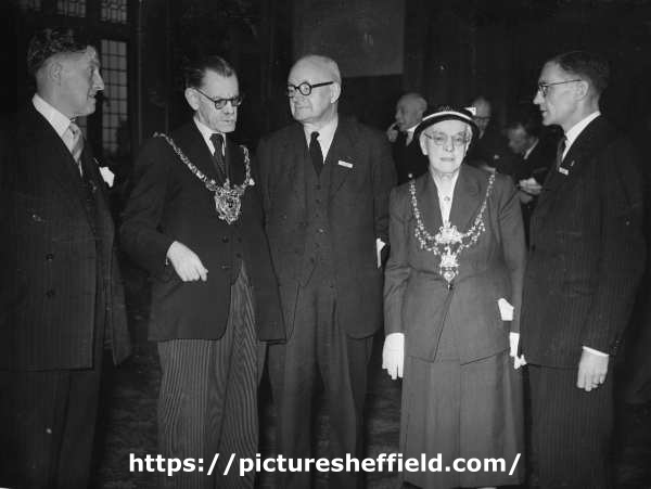John Henry Bingham, Lord Mayor of Sheffield, 1954-1955: National Sunday School Union, reception at Town Hall