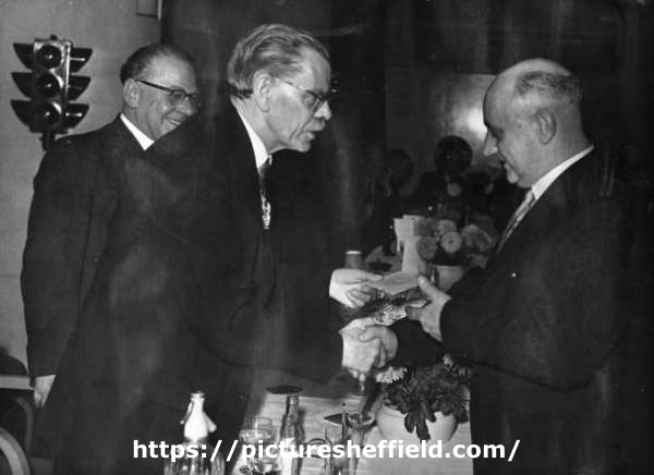 John Henry Bingham, Lord Mayor of Sheffield, 1954-1955: National Benzole safe driving awards, Grand Hotel, Barkers Pool