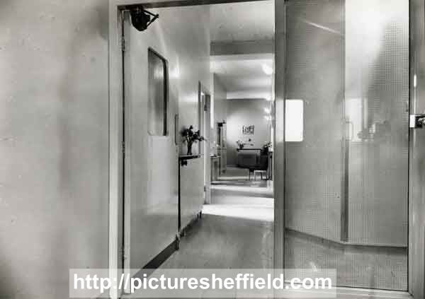 Unidentified hospital interior, possibly staff quarters