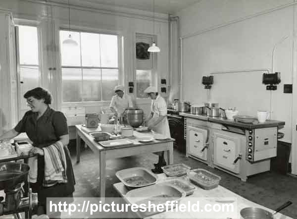 Unidentified hospital kitchen, possibly Jessop Hospital for Women