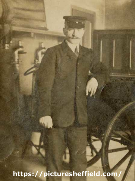 Charles Albert Calliss, kitchen porter and later fireman, City General Hospital, (later known as the Northern General Hospital), Fir Vale c.1910