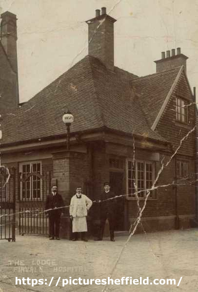 The Lodge (Fir Vale Lodge), Fir Vale Hospital (later City General Hospital and Northern General Hospital), Fir Vale, c.1910
