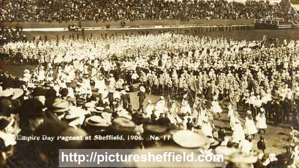 Empire Day Pageant at Bramall Lane Football and Cricket ground
