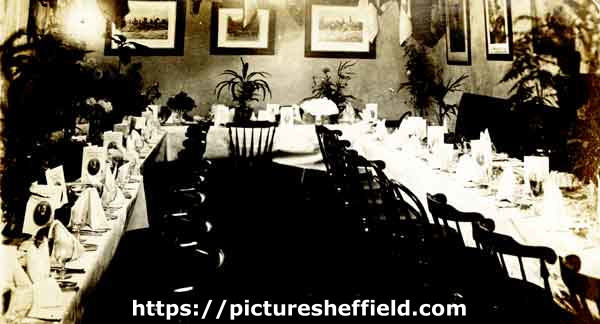 Dining room, the Stag Hotel, No. 15 Psalter Lane