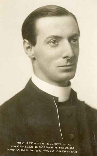 The Rev. Spencer Elliott, M.A., Sheffield Diocesan Missioner and vicar of St. Paul's C. of E. Church, Pinstone Street