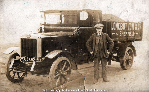Lorry No. 1 belonging to Longbottom and Co. Ltd., coal and colliery merchants