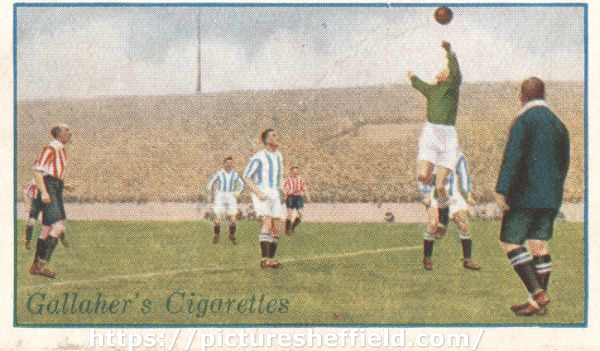 Huddersfield Town v. Sheffield United F. C., F. A. Cup semi final replay at Maine Road, Manchester, [1928]
