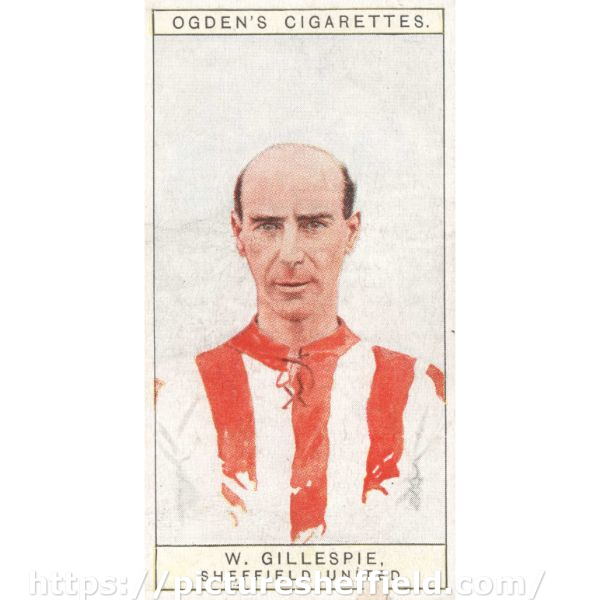 William 'Billy' Gillespie (1891 - 1981), Sheffield United F. C. (1912 - 1933)