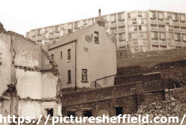 Derelict housing below Park Hill Flats