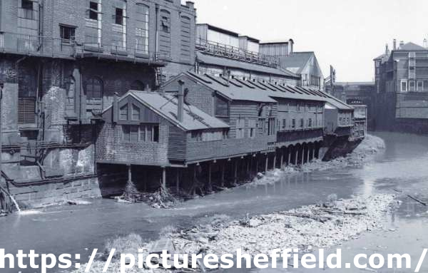 River Don at Blonk Street showing the rear of Samuel Osborne and Co. Ltd., Clyde Steel Works 