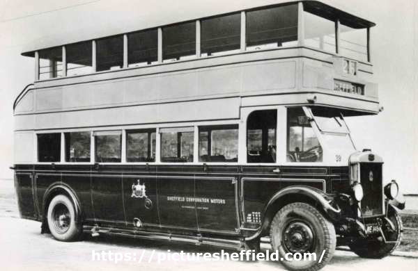 Sheffield Corporation Motors double decker bus, Fleet No. 39