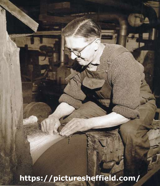 Joe Murray, grinder at Butcher's Wheel (Butcher Works), No. 72 Arundel Street