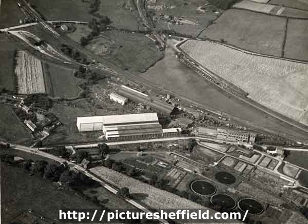 Aerial view of Ecclesfield showing the Station Road area