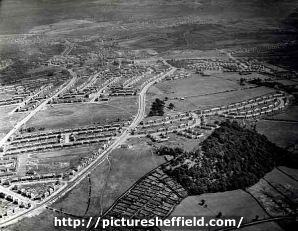 Aerial view of the Manor Housing Estate 