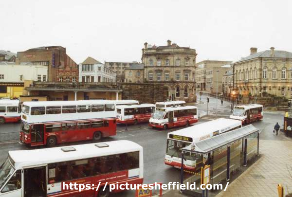 Yorkshire Traction buses at Barnsley bus station, Barnsley Transport Interchange