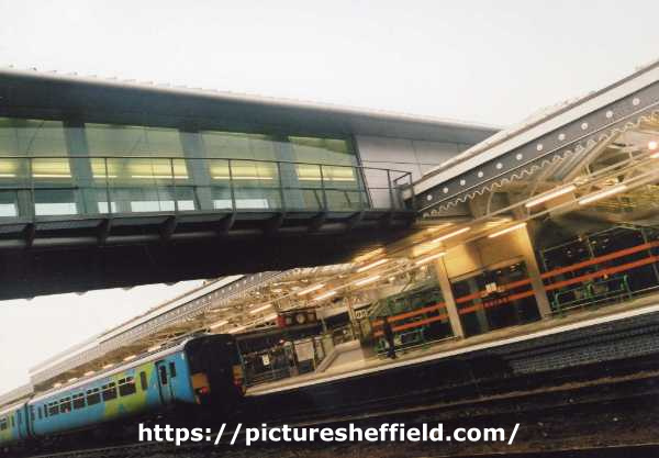 Passenger footbridge at Sheffield Midland railway station