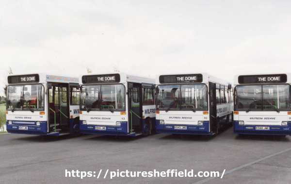 Wifreda Beehive buses Nos. 91, 92, 93 and 94 (The Dome, Doncaster route)