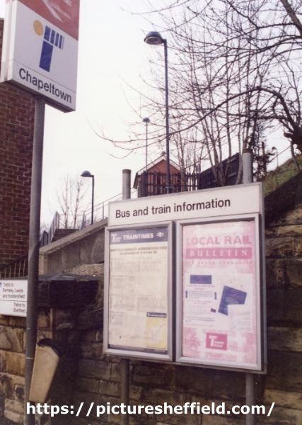 South Yorkshire Transport Executive (SYPTE). Bus and Train information, Chapeltown Railway Station, Lound Side
