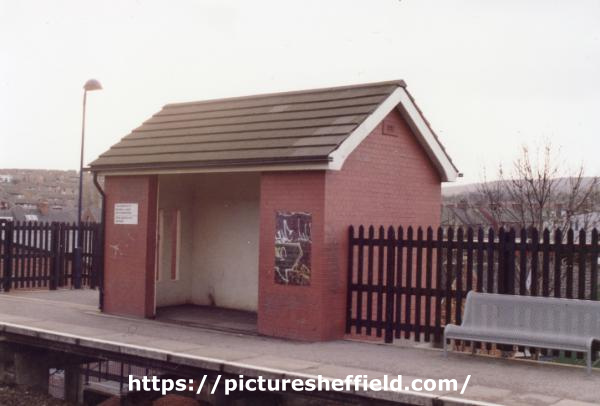 South Yorkshire Transport Executive (SYPTE). Platform shelter, Chapeltown Railway Station