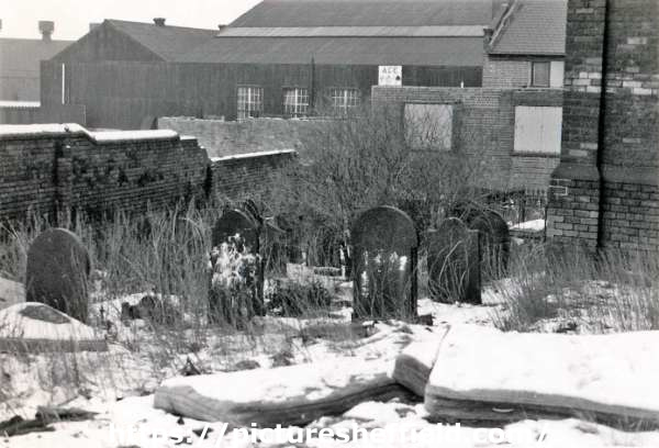 Gravestones in Mount Zion Congregational Church, off Lawrence Street, Attercliffe 