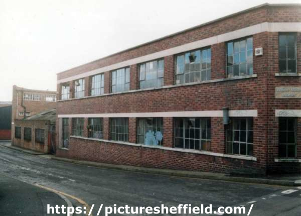 Chimodirect, cutlery gift manufacturers, White Rose Works, Newton Lane at junction with (right) Eyre Lane