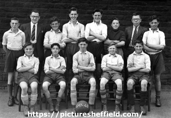 Football team, Whitby Road School, season 1947- 48
