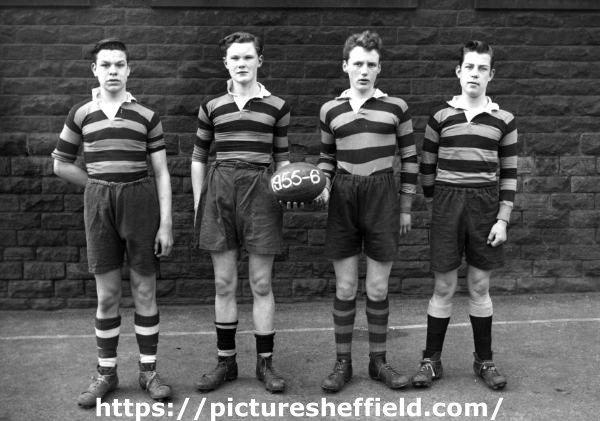 Rugby players, Whitby Road Secondary School, season 1955 - 1956
